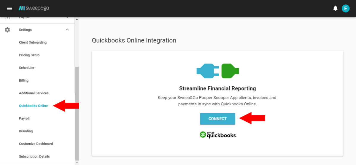 Quickbooks Online Quickbooks Online Integration Sweep&Go