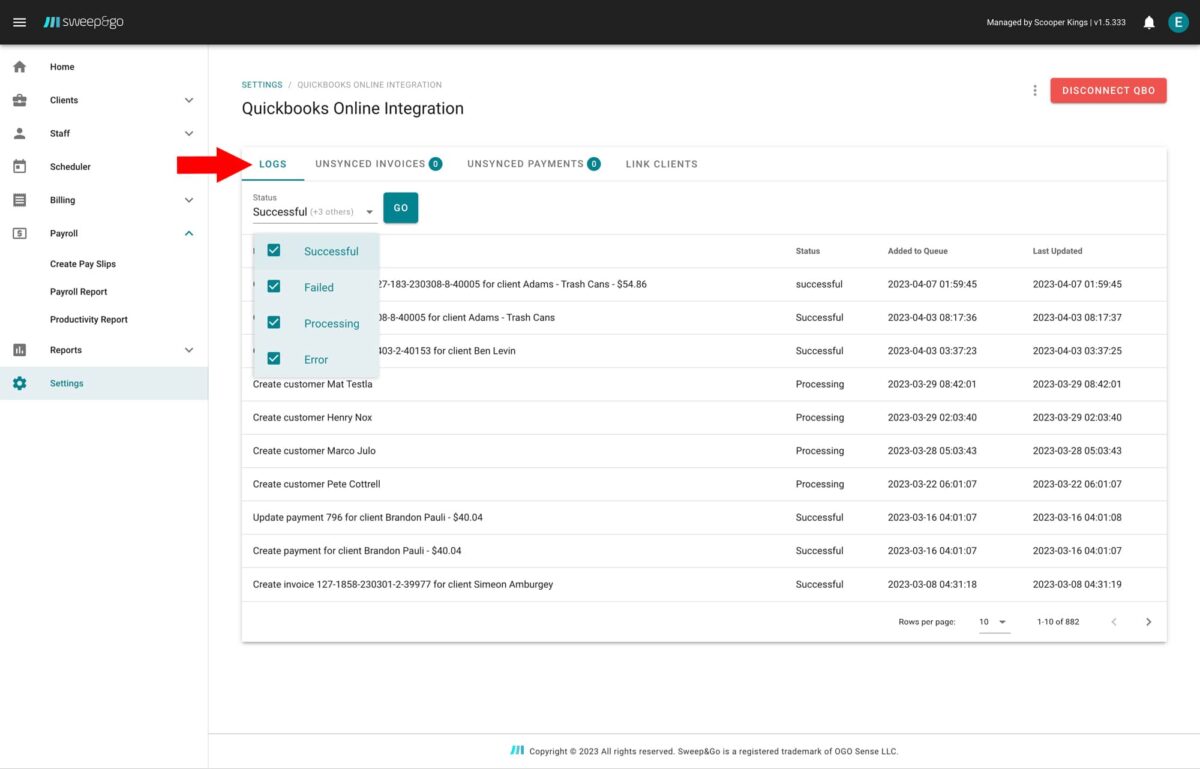 Quickbooks Online Quickbooks Online Integration Sweep&Go