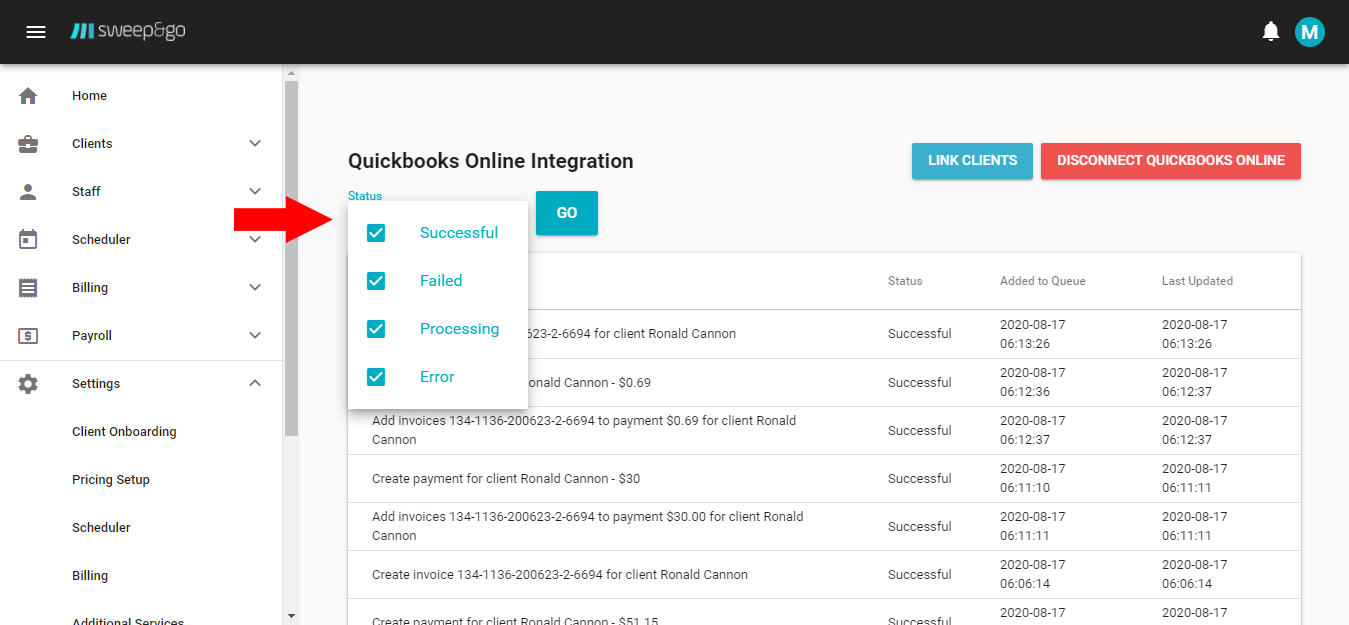Quickbooks Online Quickbooks Online Integration Sweep&Go