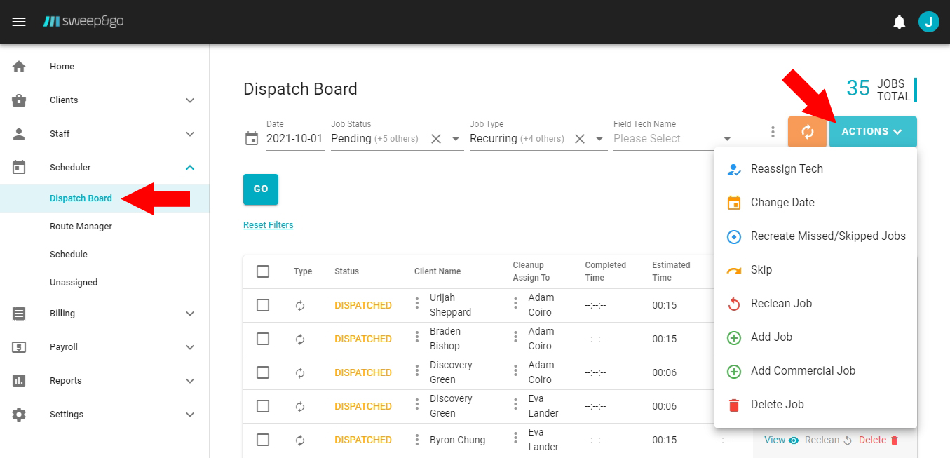 Dispatch-Board-and-Actions-Within-It