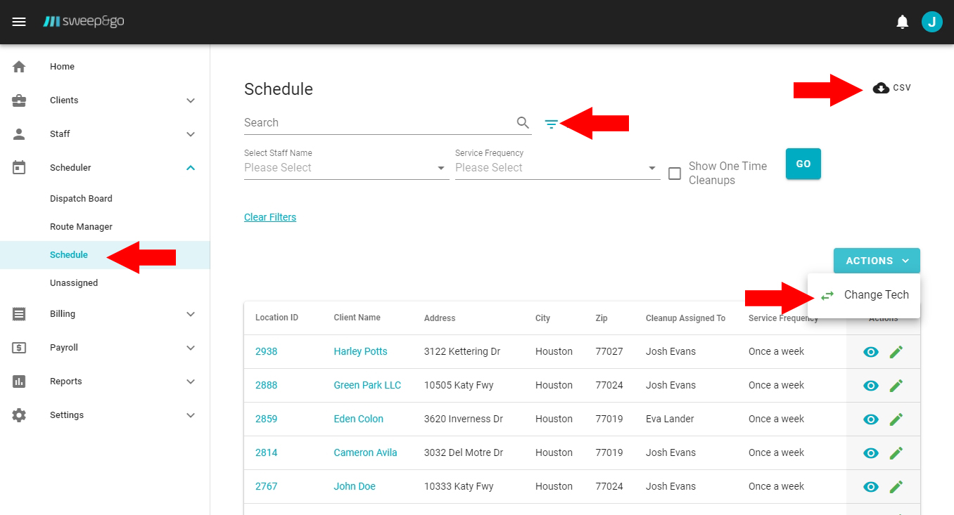 Master-schedule